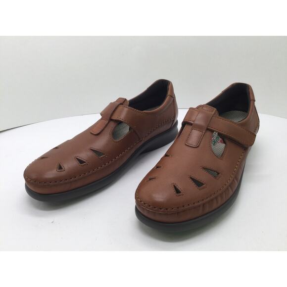 SAS Roamer Chestnut Brown Slip On Loafer Womens 8.5S Comfort Shoes New - Picture 7 of 11